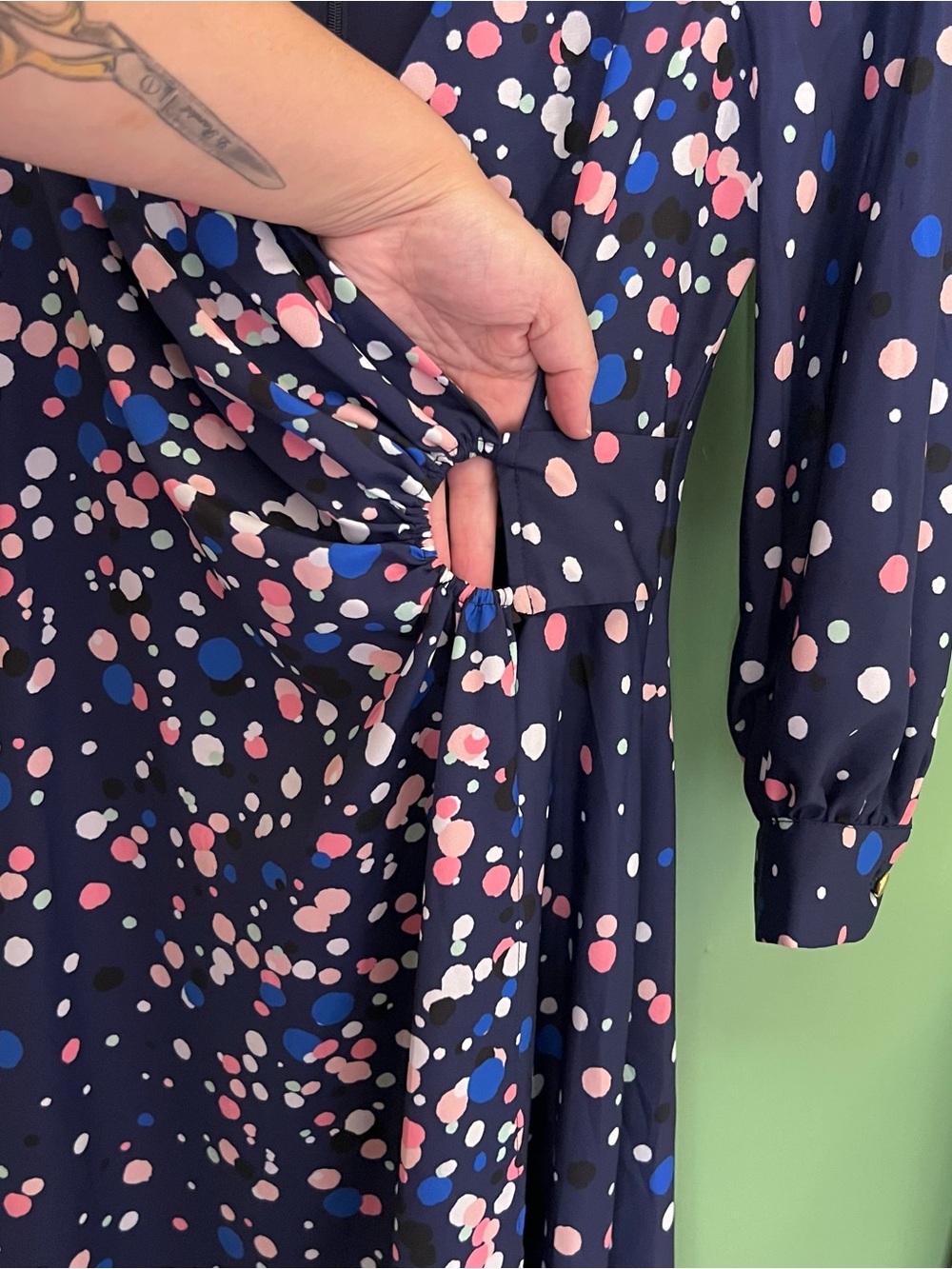 Eliza J Scatter Polka dot Dress Size 4 - Picture 8 of 10